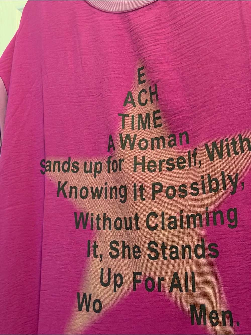 Midi dress T-Shirt dress Magenta Short Sleeve Graphic Tunic - Picture 7 of 9
